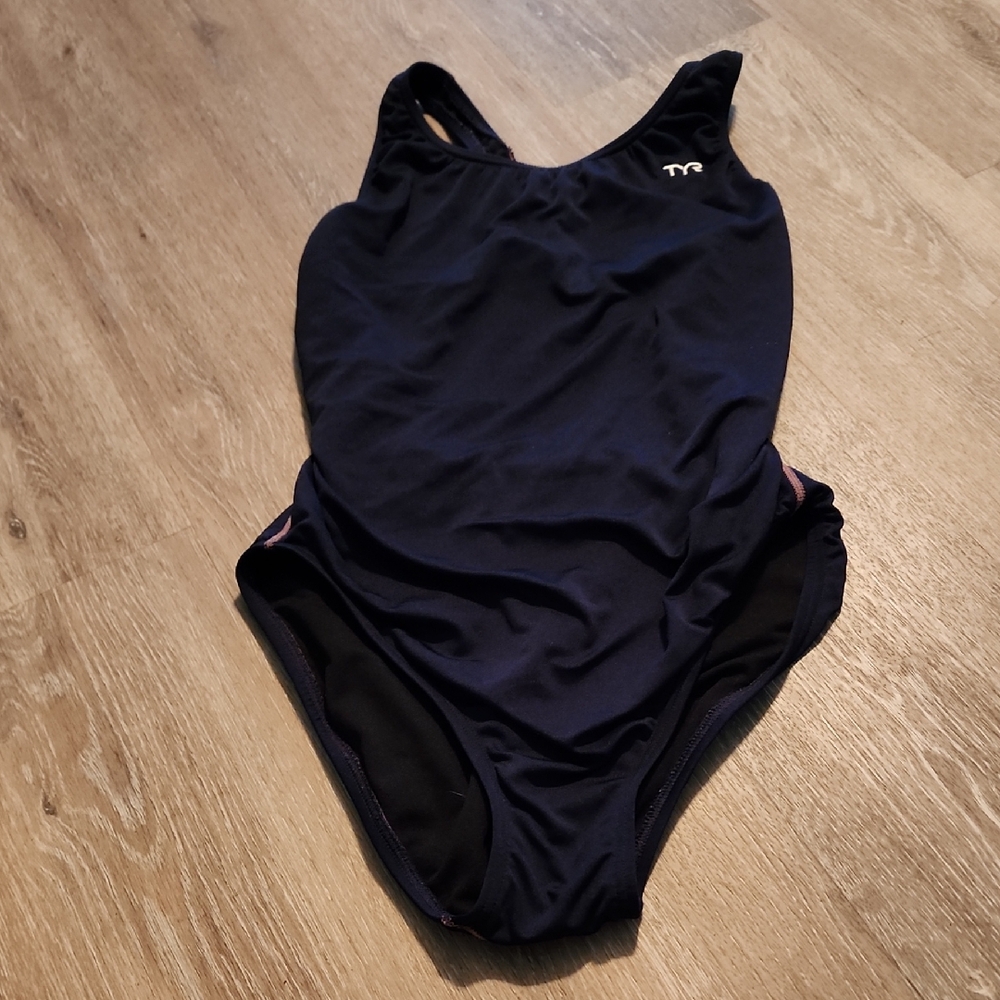 TYR Dark Blue Athletic Swimsuit